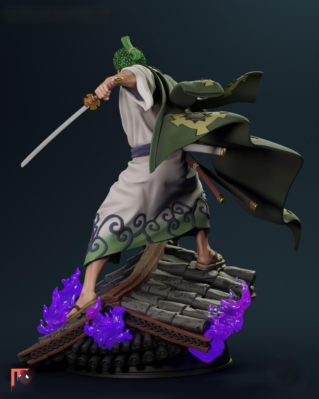 2255 Wano Zoro - One Piece - STL 3D Print Files