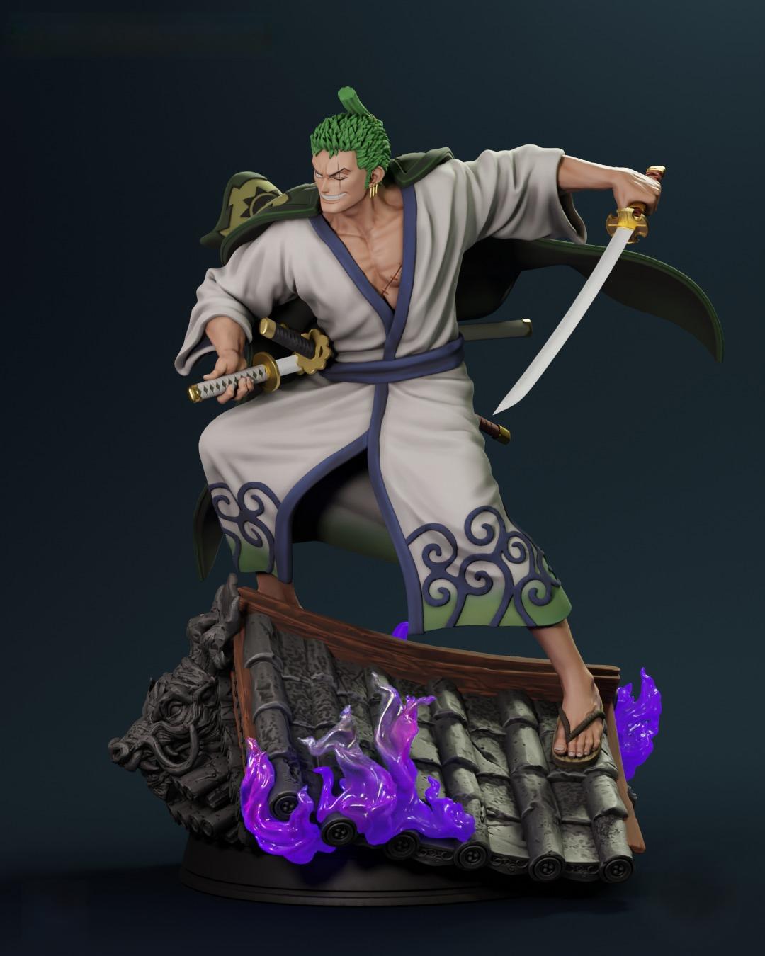 2255 Wano Zoro - One Piece - STL 3D Print Files