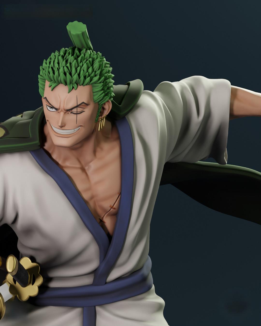 2255 Wano Zoro - One Piece - STL 3D Print Files