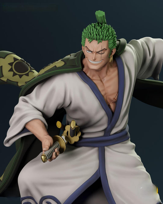 2255 Wano Zoro - One Piece - STL 3D Print Files