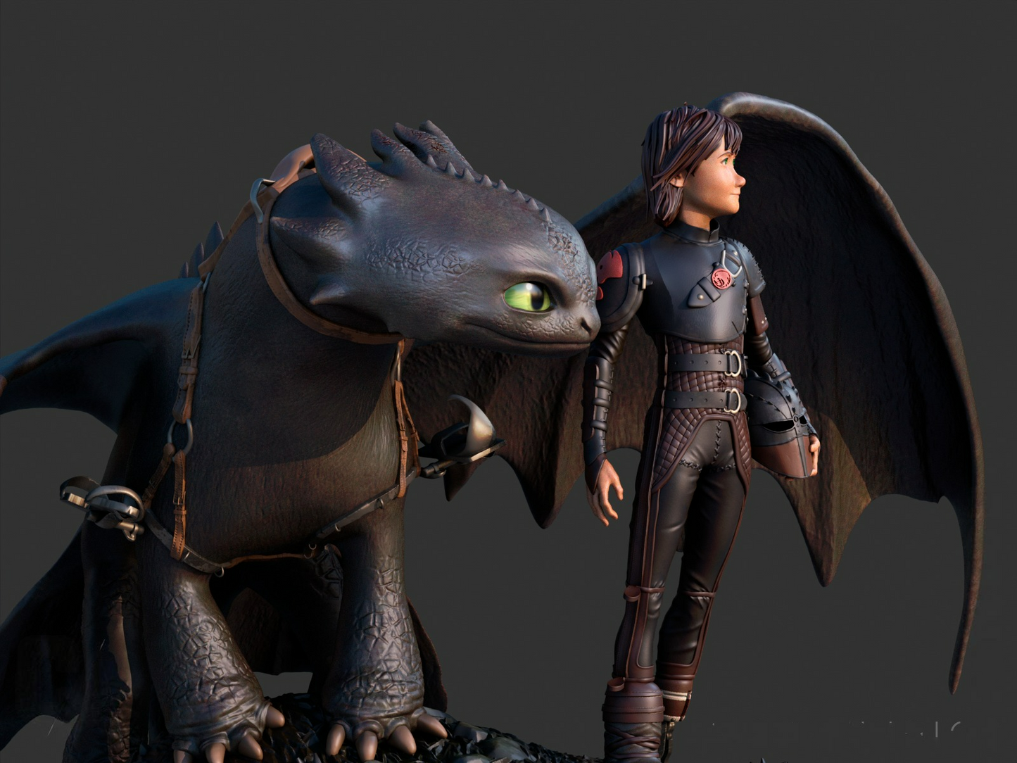 2282 Hiccup And Toothless - How to Train Your Dragon - STL 3D Print Files