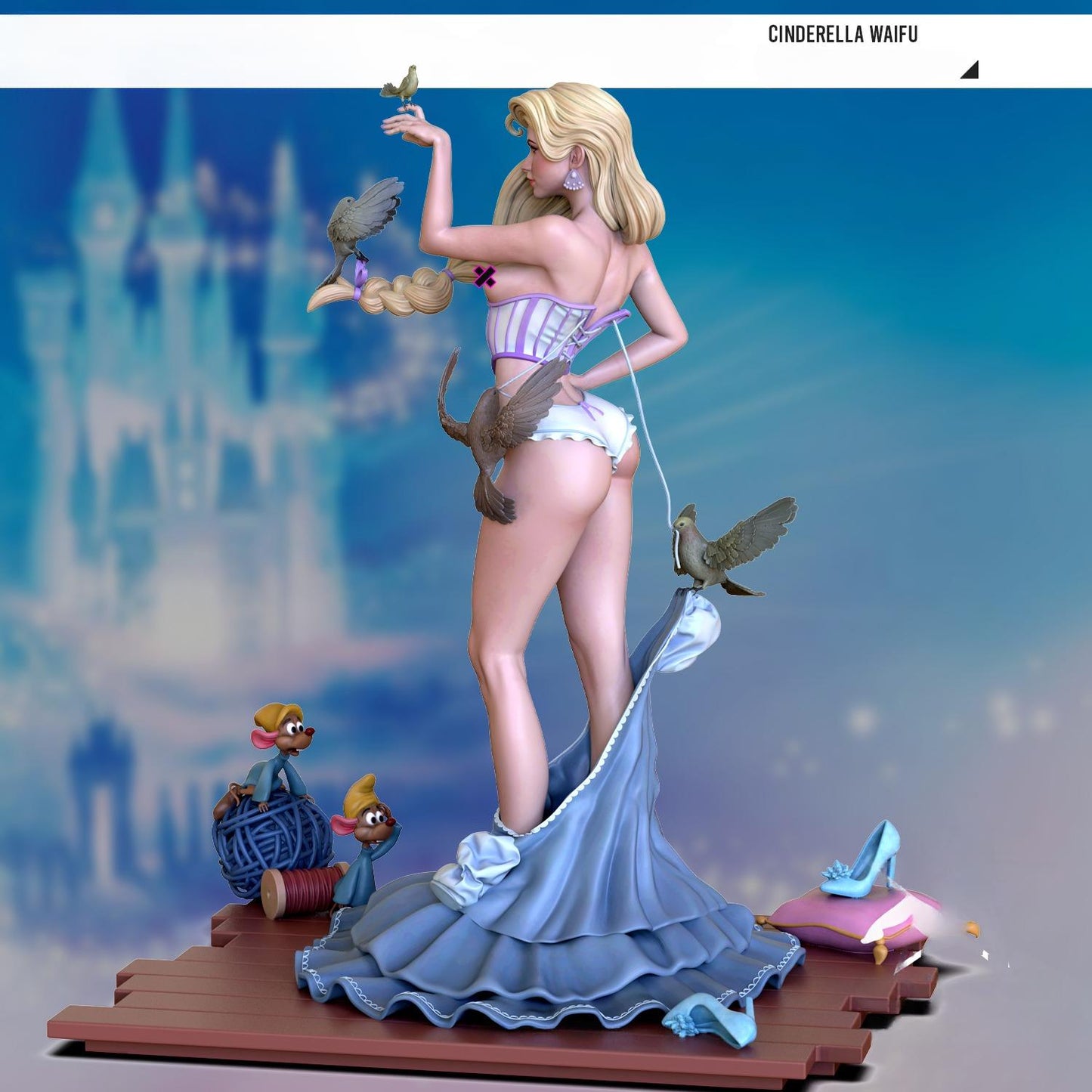 2303 Cinderella NSFW - STL 3D Print Files