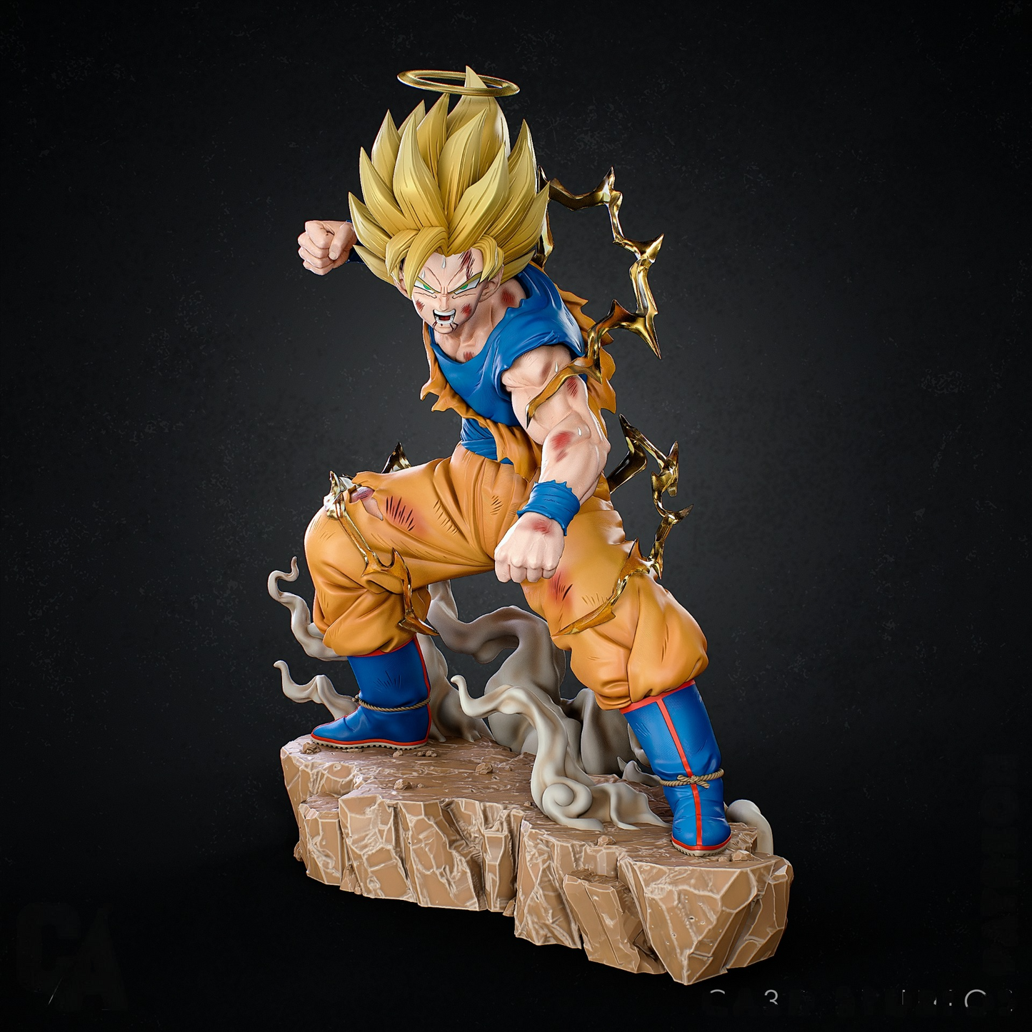 2310 Son Goku Super Saiyan - Dragon Ball - STL 3D Print Files