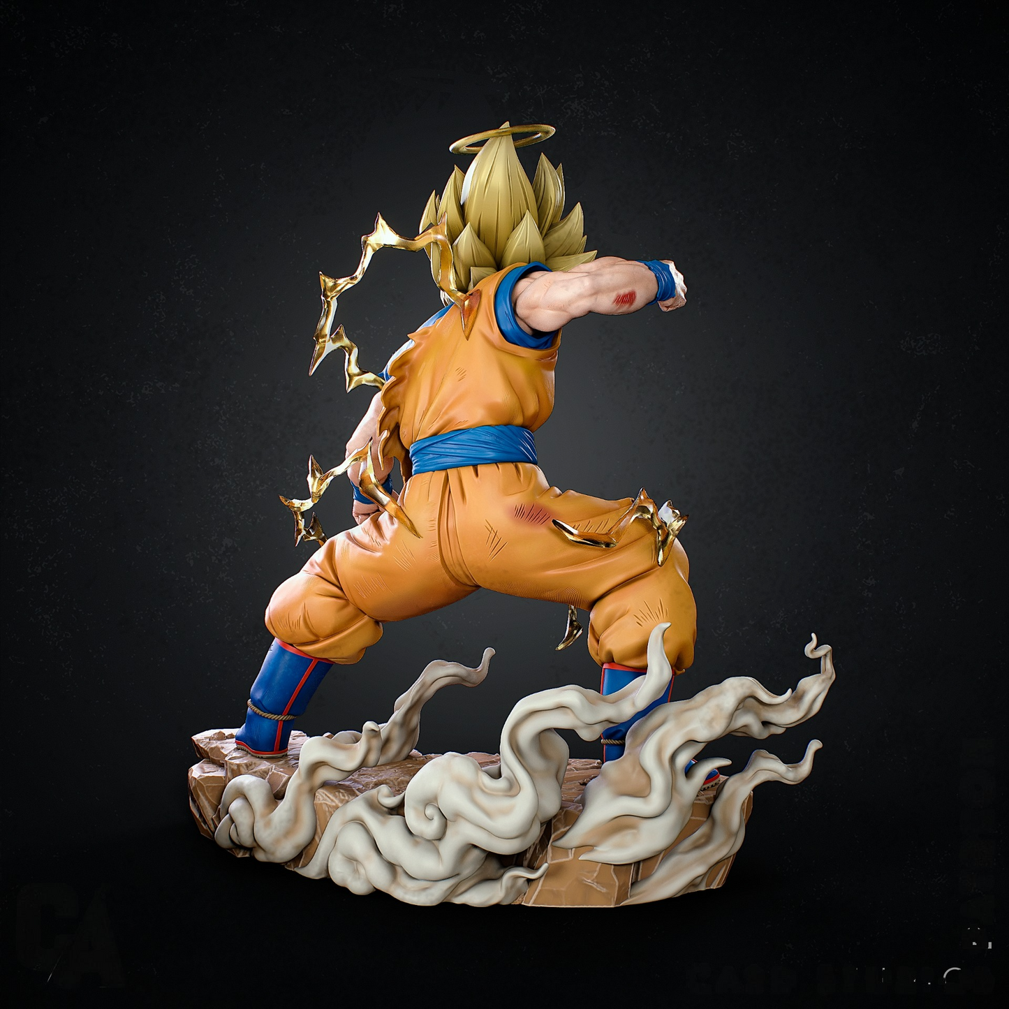 2310 Son Goku Super Saiyan - Dragon Ball - STL 3D Print Files