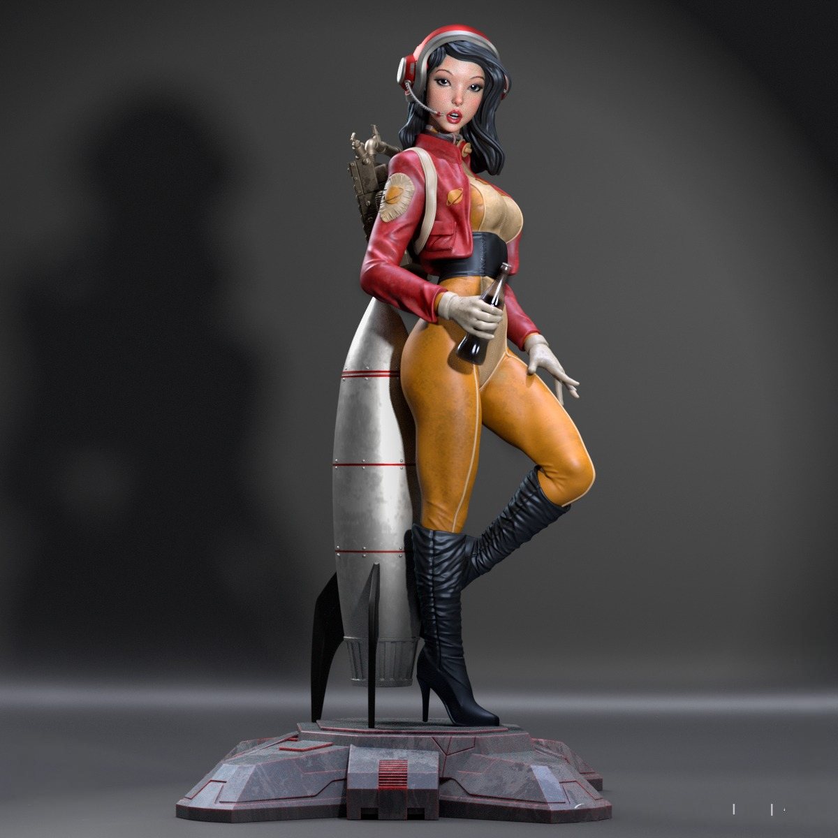 2312 Retro Pinup - STL 3D Print Files