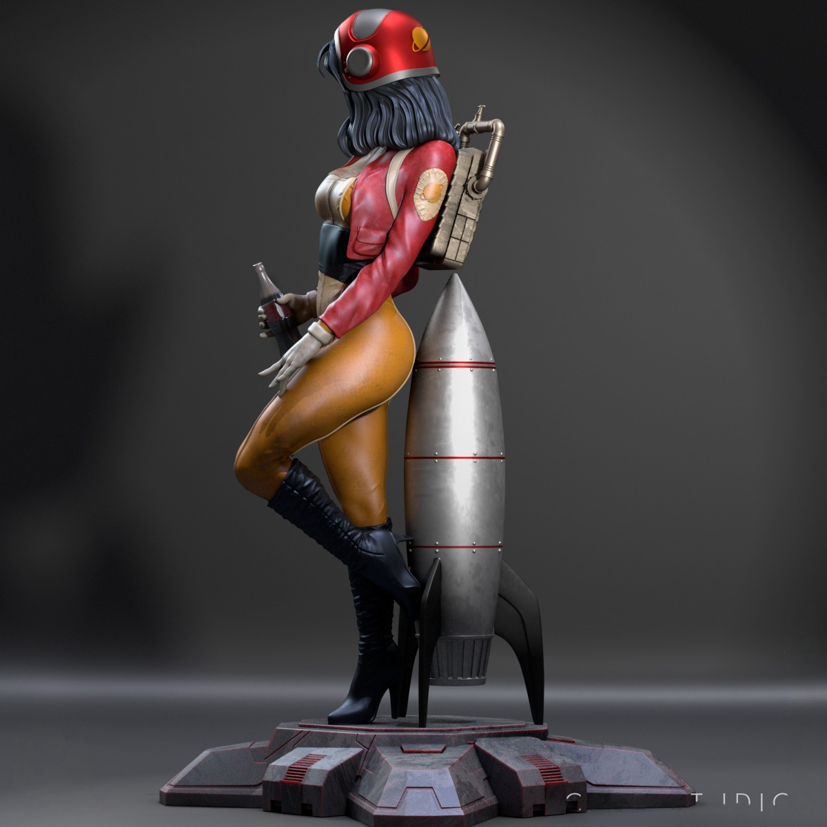 2312 Retro Pinup - STL 3D Print Files