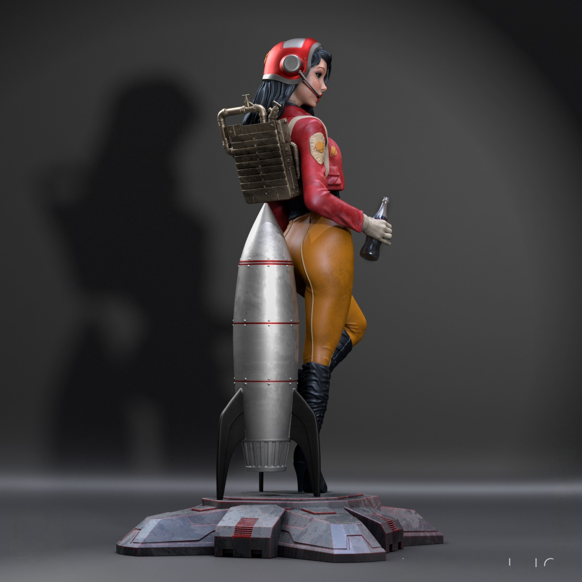 2312 Retro Pinup - STL 3D Print Files