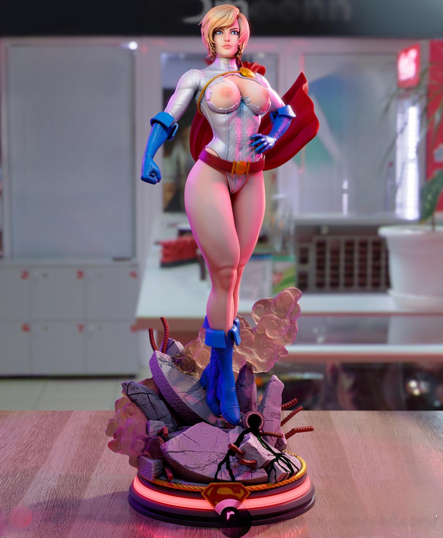 2343 Power Girl NSFW - DC Comics - STL 3D Print Files