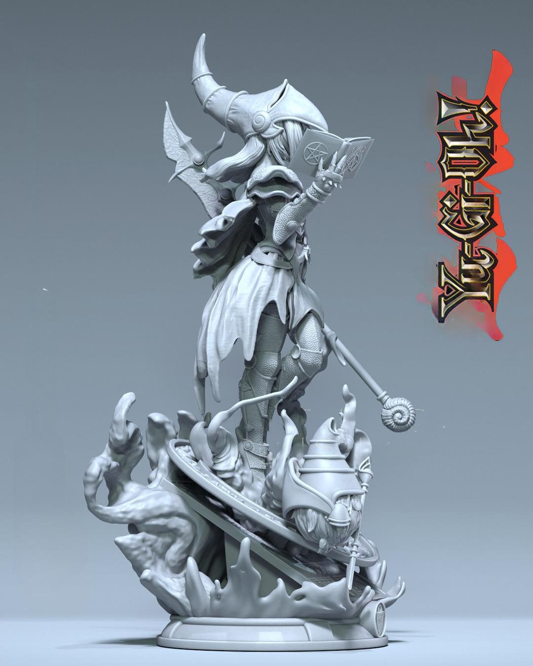 2367 Dark Magicial Girl - Yu-Gi-Oh! - STL 3D Print Files