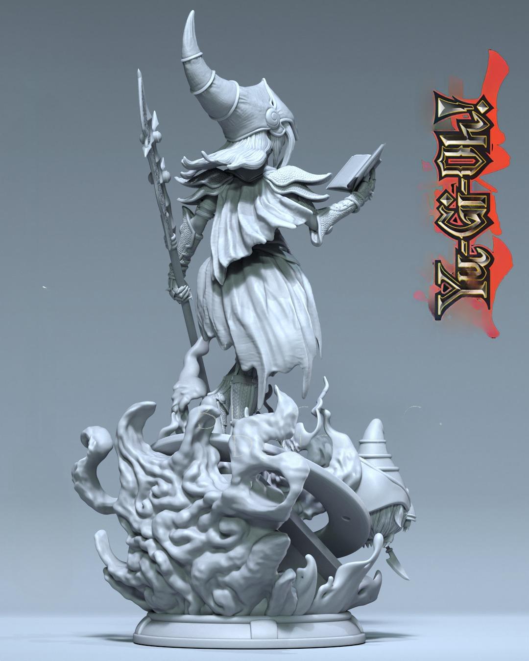 2367 Dark Magicial Girl - Yu-Gi-Oh! - STL 3D Print Files