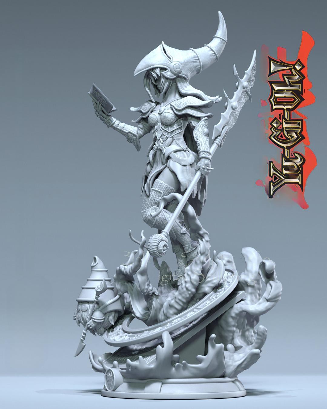 2367 Dark Magicial Girl - Yu-Gi-Oh! - STL 3D Print Files