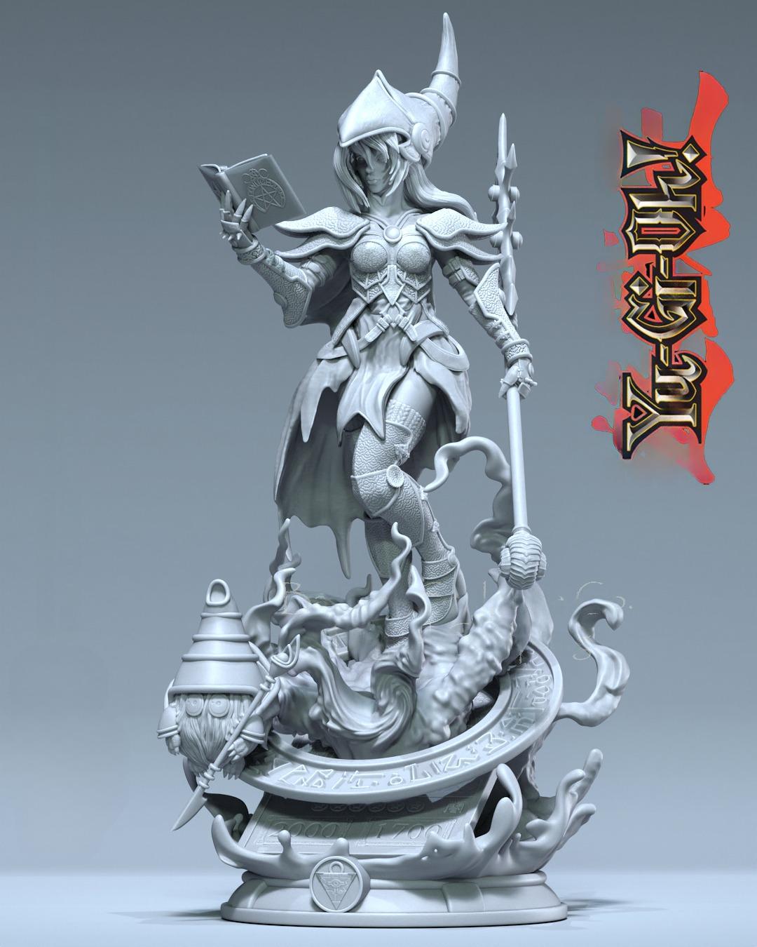 2367 Dark Magicial Girl - Yu-Gi-Oh! - STL 3D Print Files