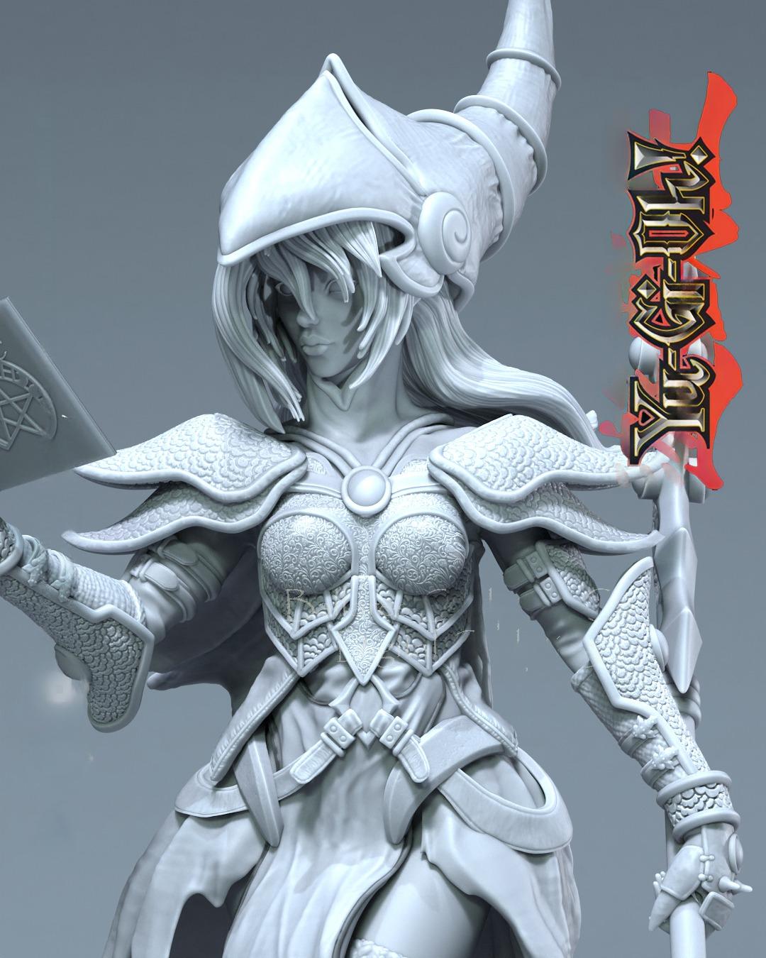 2367 Dark Magicial Girl - Yu-Gi-Oh! - STL 3D Print Files