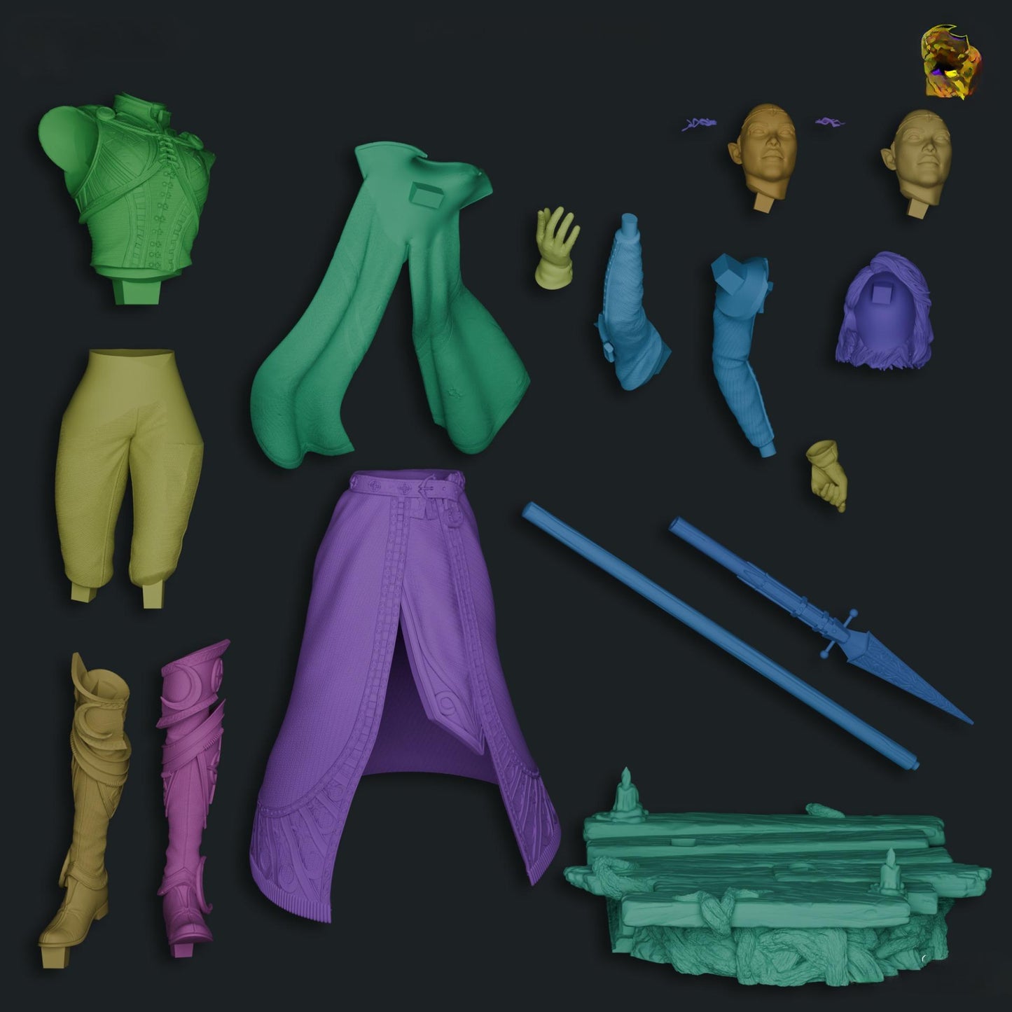 2369 Isobel - Baldurs Gate 3 - STL 3D Print Files