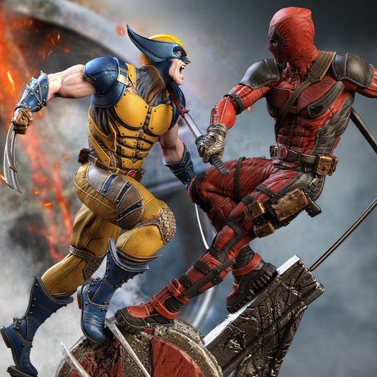 2376 Deadpool VS Wolverine - STL 3D Print Files