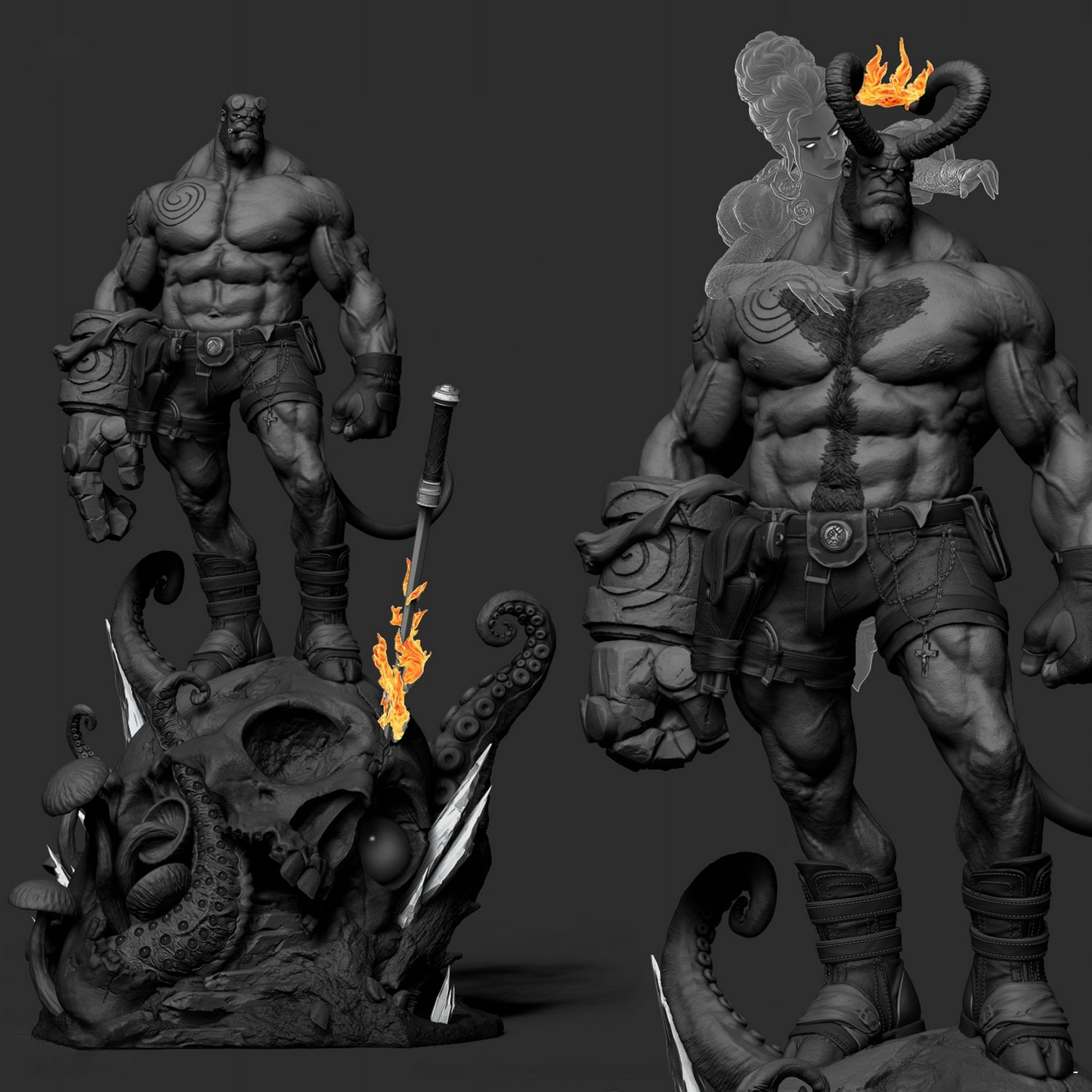 2382 Hellboy - STL 3D Print Files