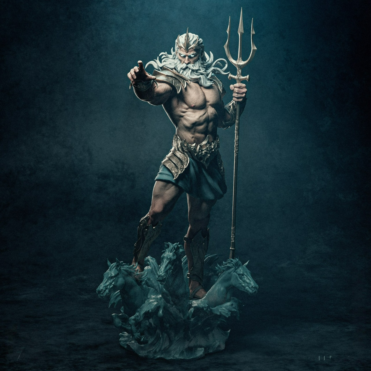 2422 Poseidon - King of the Sea - STL 3D Print Files