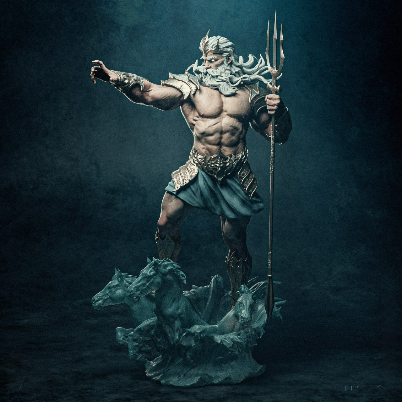 2422 Poseidon - King of the Sea - STL 3D Print Files