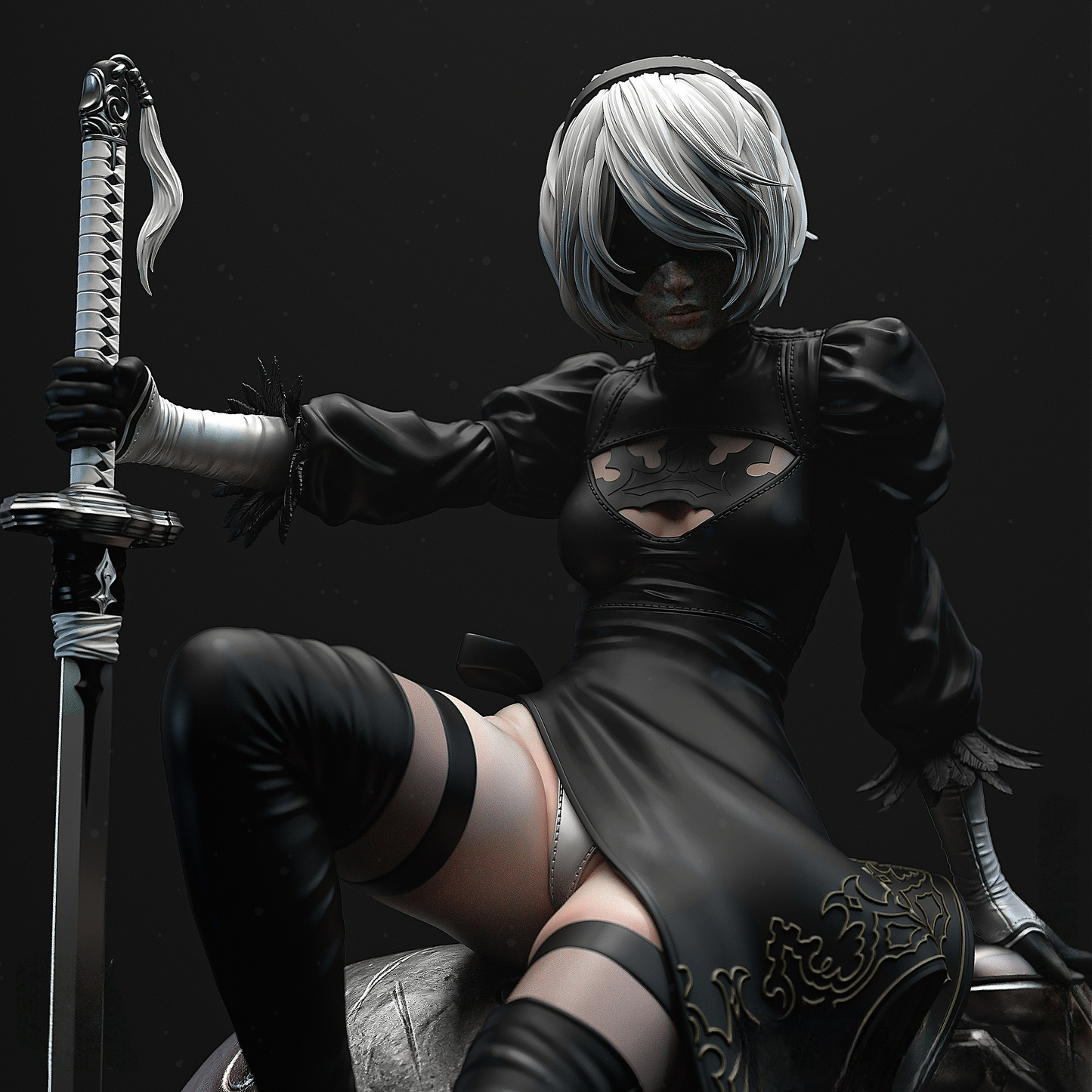 2425 2B - NIER AUTOMATA - STL 3D Print Files