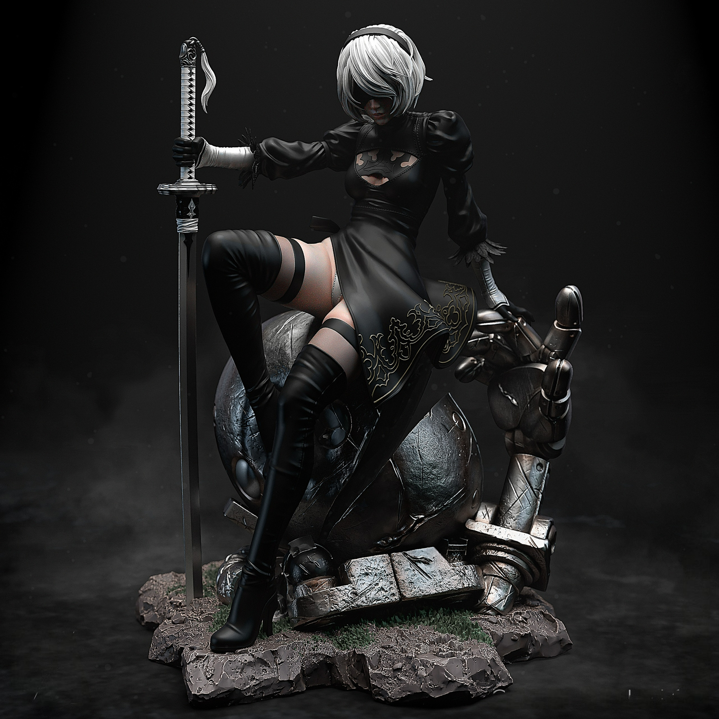 2425 2B - NIER AUTOMATA - STL 3D Print Files