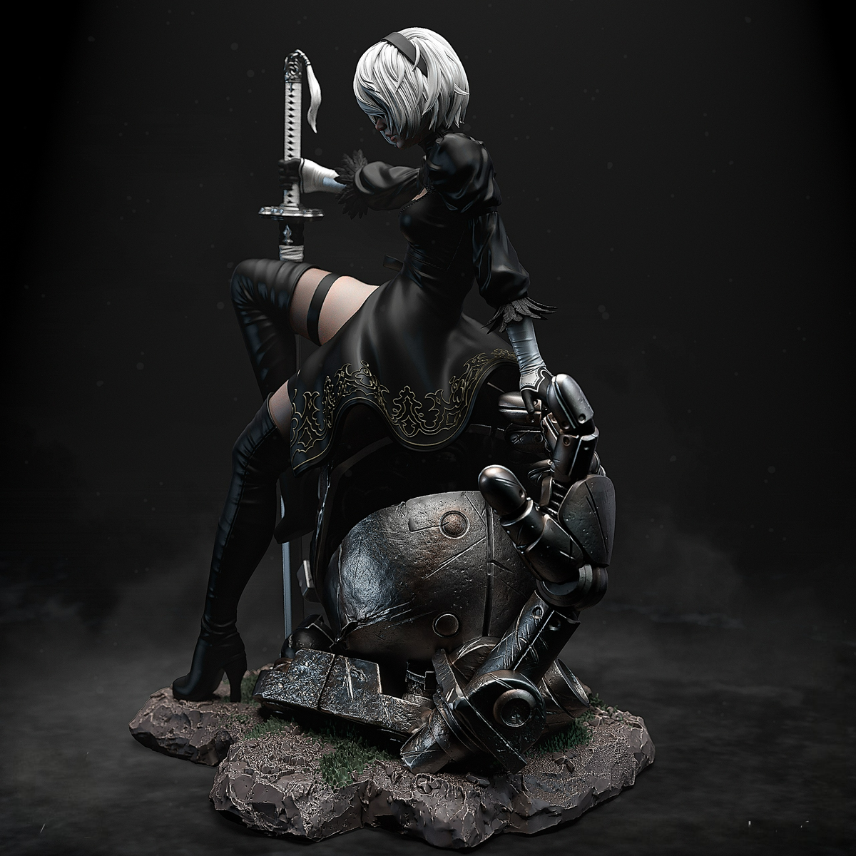 2425 2B - NIER AUTOMATA - STL 3D Print Files – My Stl