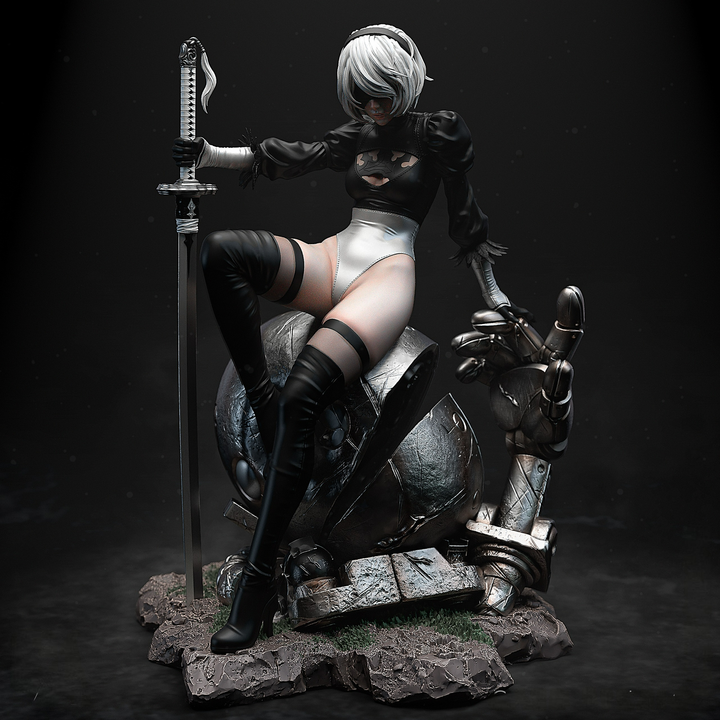 2425 2B - NIER AUTOMATA - STL 3D Print Files