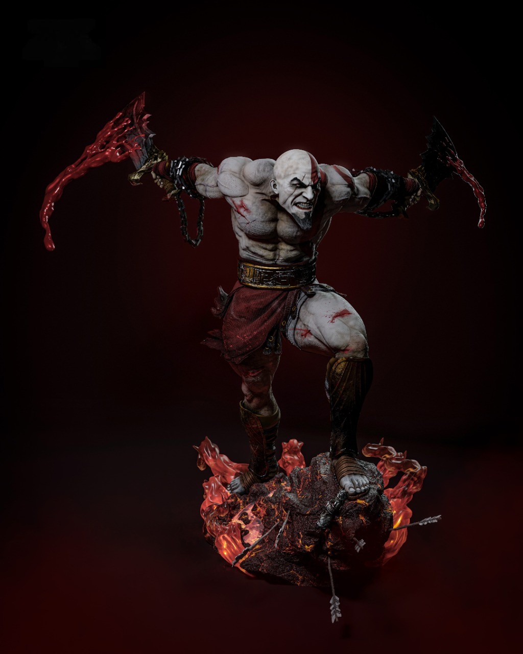 2429 Kratos - God of War - STL 3D Print Files