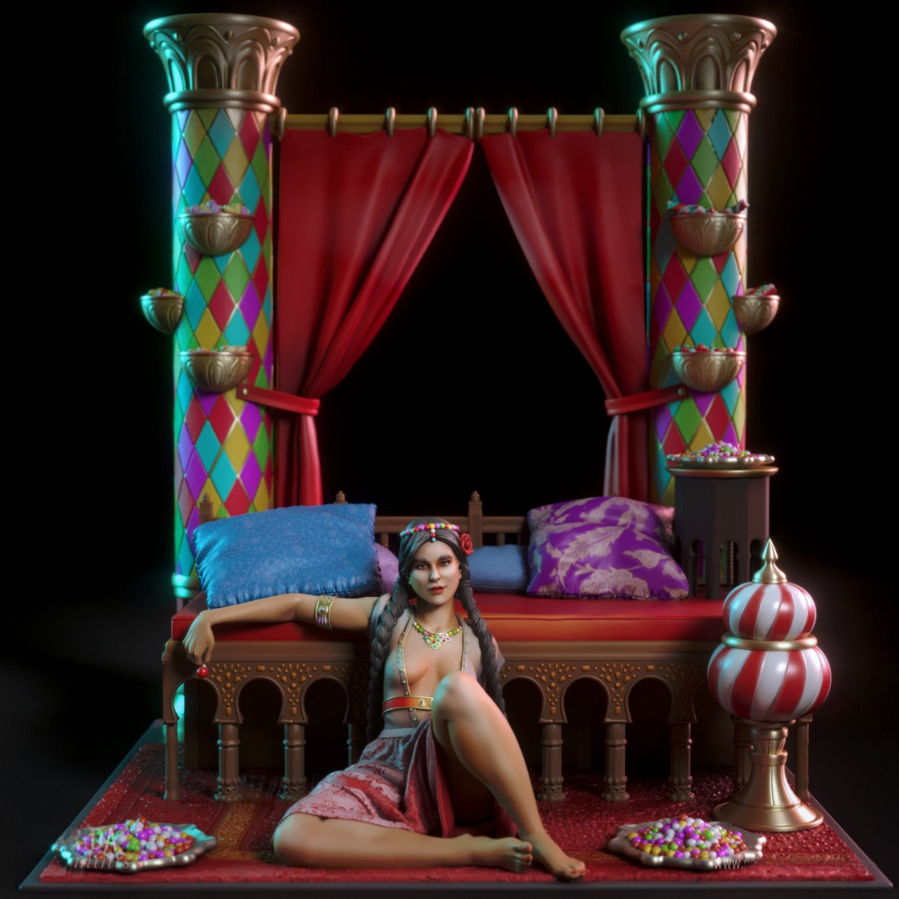 2441 Nadia NSFW - Sweet Harem - STL 3D Print Files