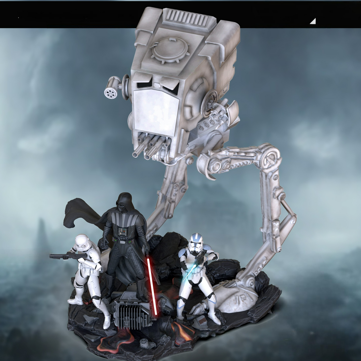 2459 Darth Vader Diorama - Star Wars - STL 3D Print Files