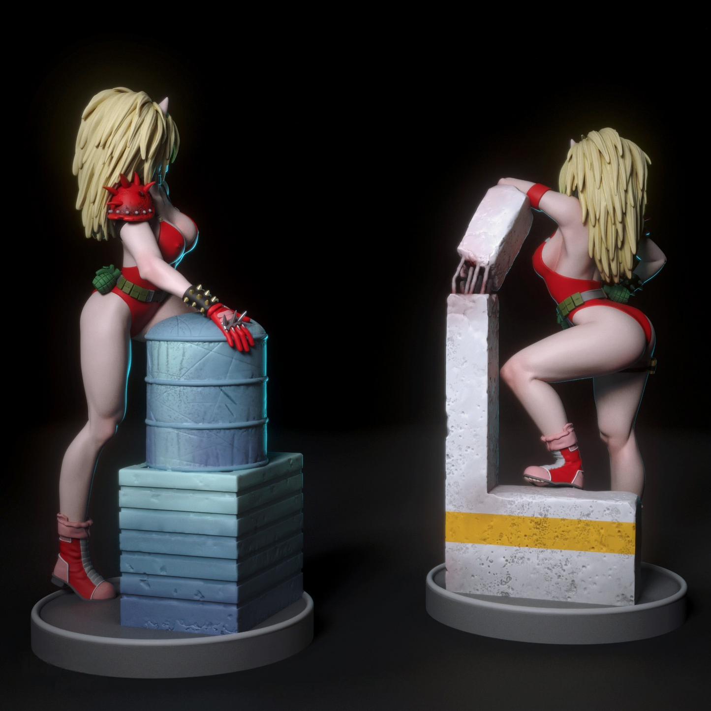 2475 Anna Puma & Uni Puma NSFW - Dominion Tank Police - STL 3D Print Files