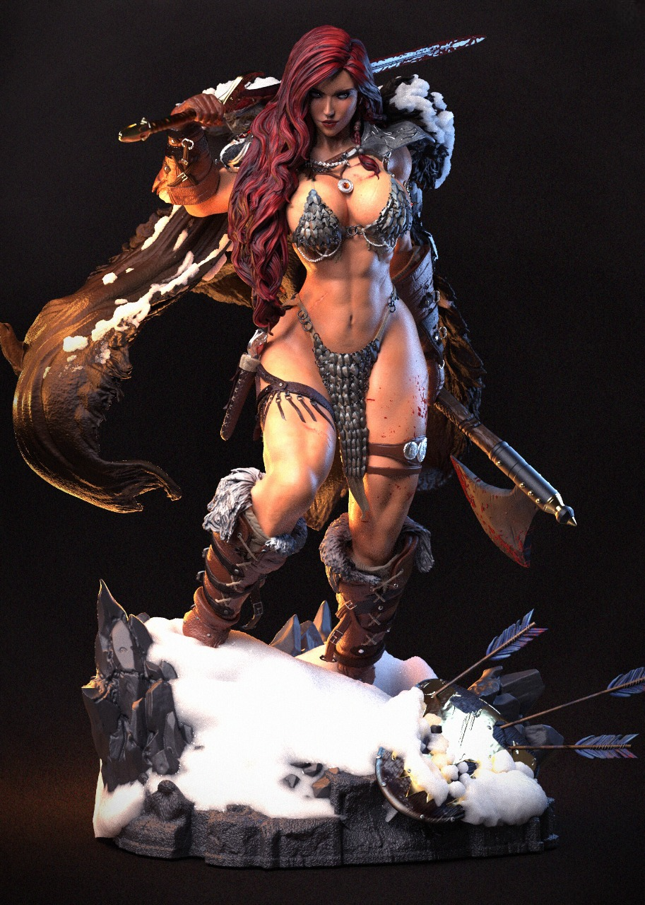 2487 Red Sonja - Marvel Comics - STL 3D Print Files