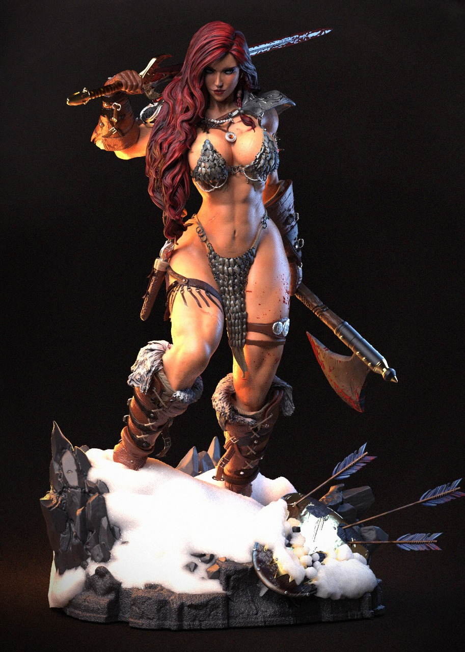 2487 Red Sonja - Marvel Comics - STL 3D Print Files