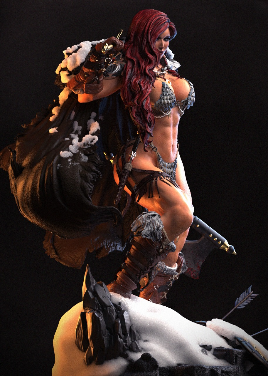 2487 Red Sonja - Marvel Comics - STL 3D Print Files