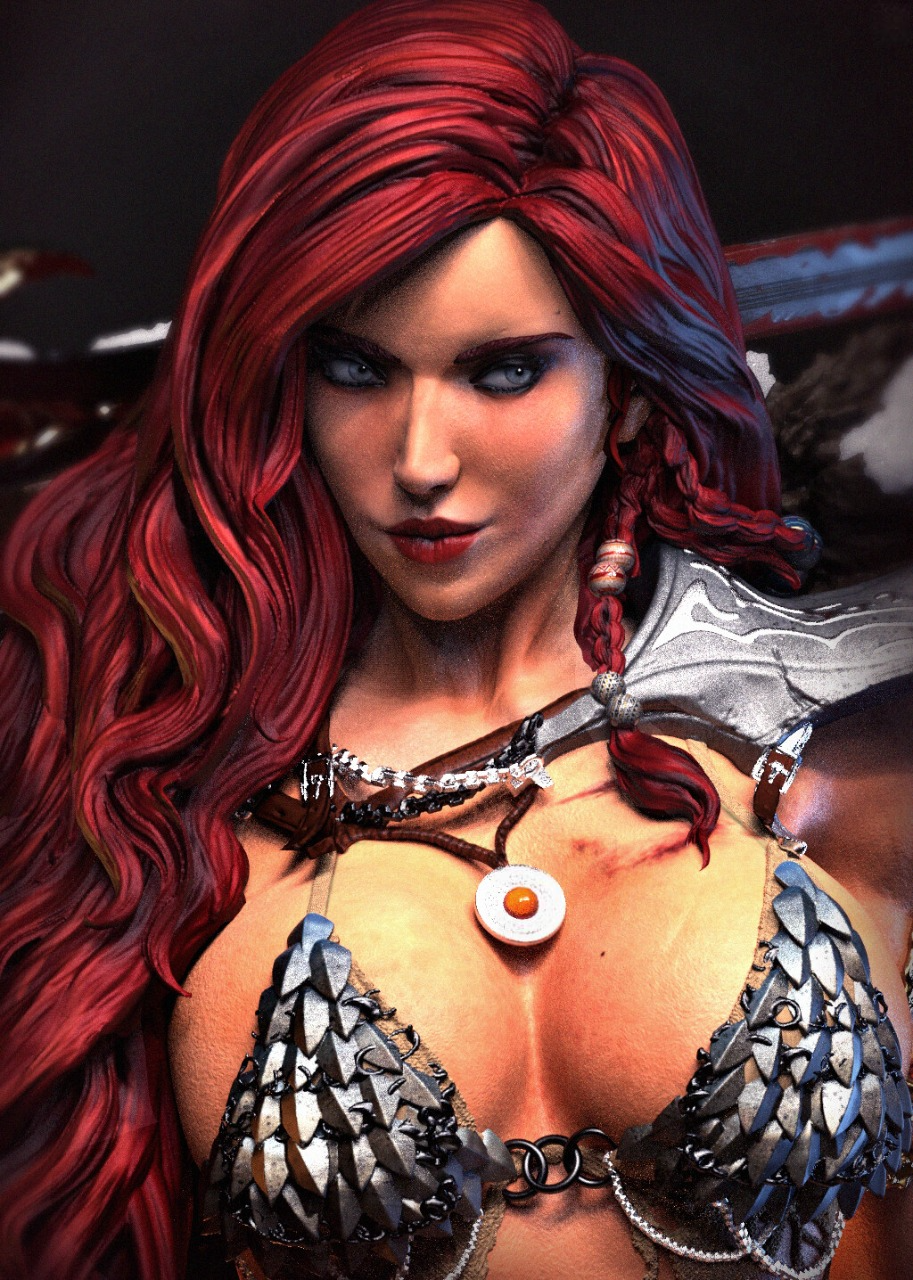 2487 Red Sonja - Marvel Comics - STL 3D Print Files