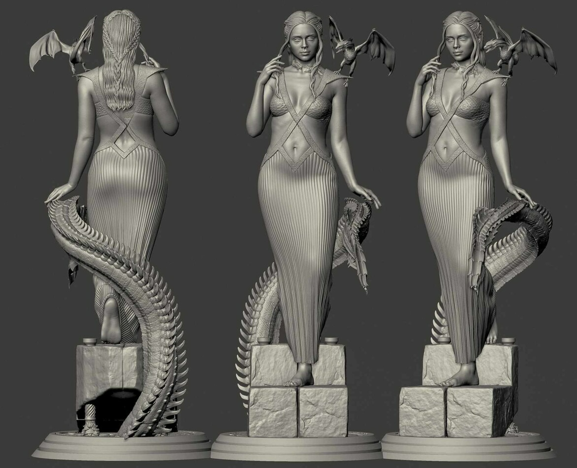 2497 Daenerys Targaryen NSFW - Game of Thrones - STL 3D Print Files