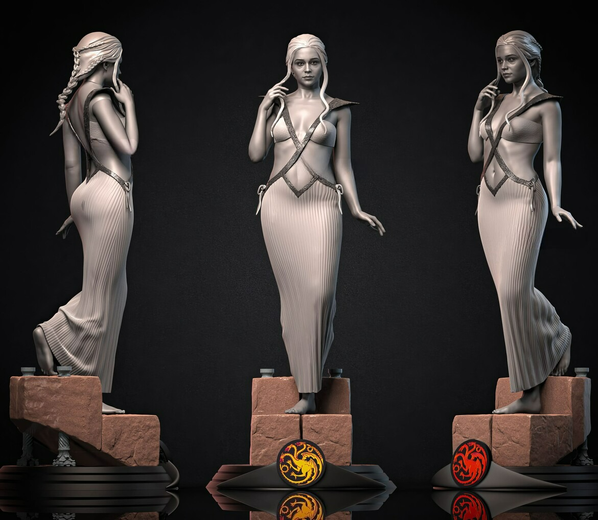 2497 Daenerys Targaryen NSFW - Game of Thrones - STL 3D Print Files