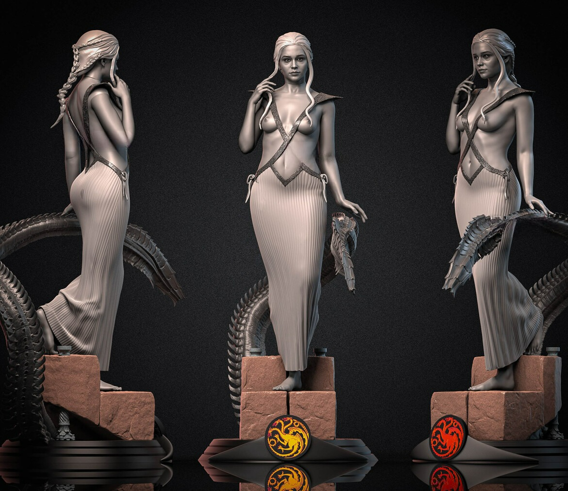 2497 Daenerys Targaryen NSFW - Game of Thrones - STL 3D Print Files