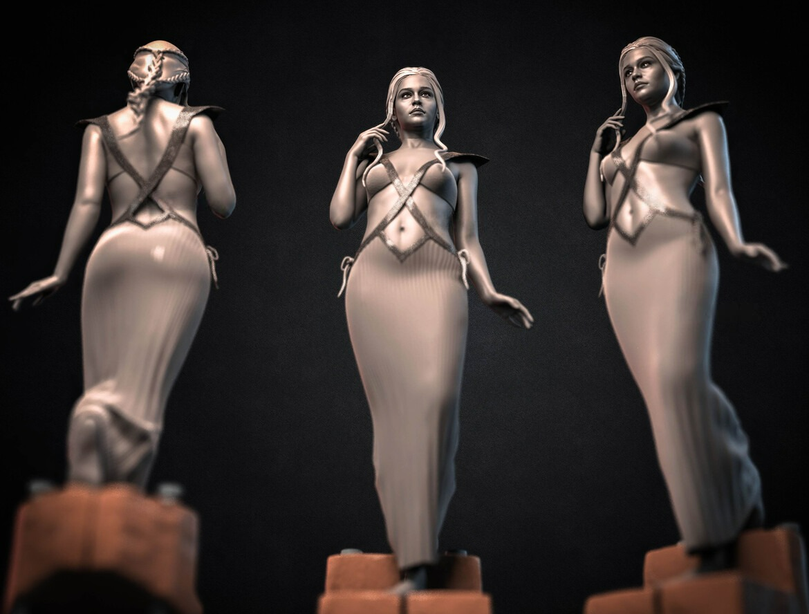 2497 Daenerys Targaryen NSFW - Game of Thrones - STL 3D Print Files