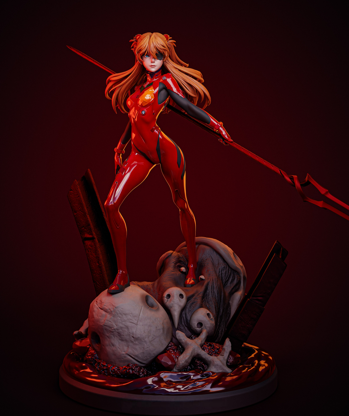 2507 Asuka Langley Soryu - Neon Genesis Evangelion - STL 3D Print Files