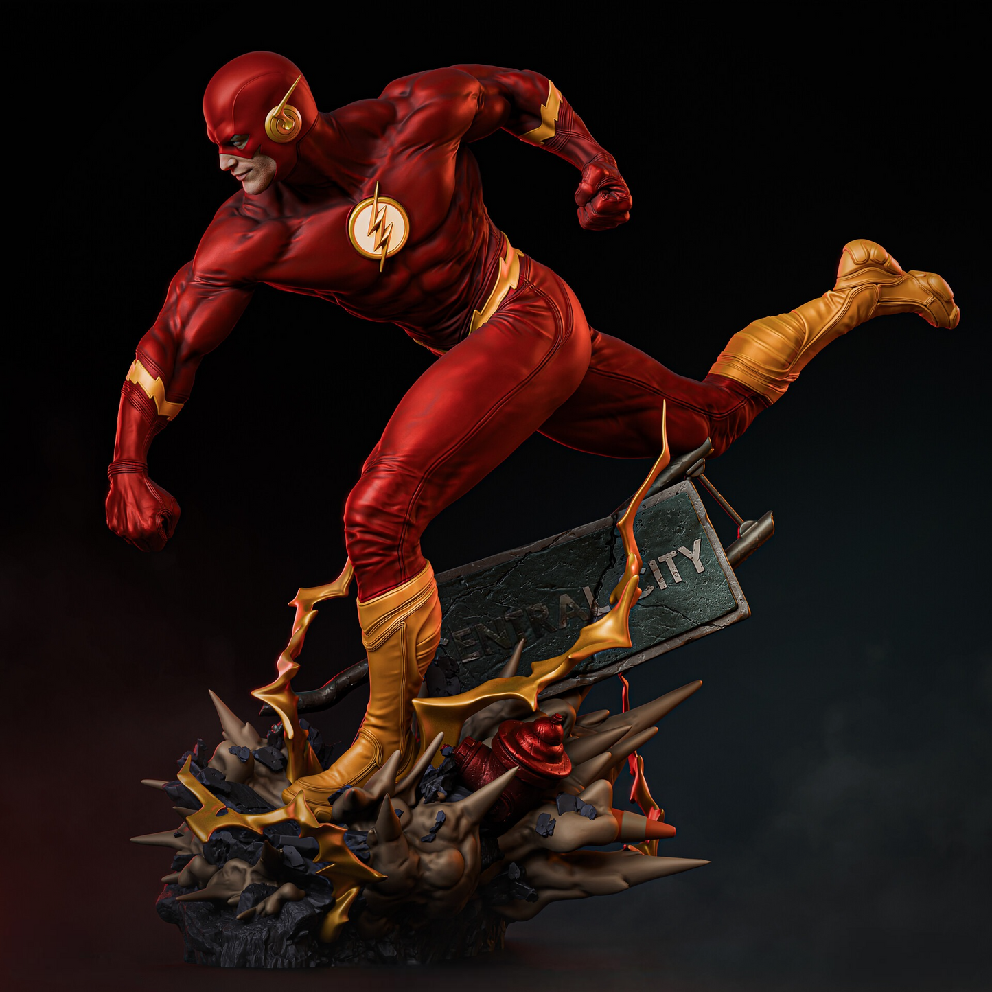 2508 Flash vs BlackFlash - DC Comics - STL 3D Print Files