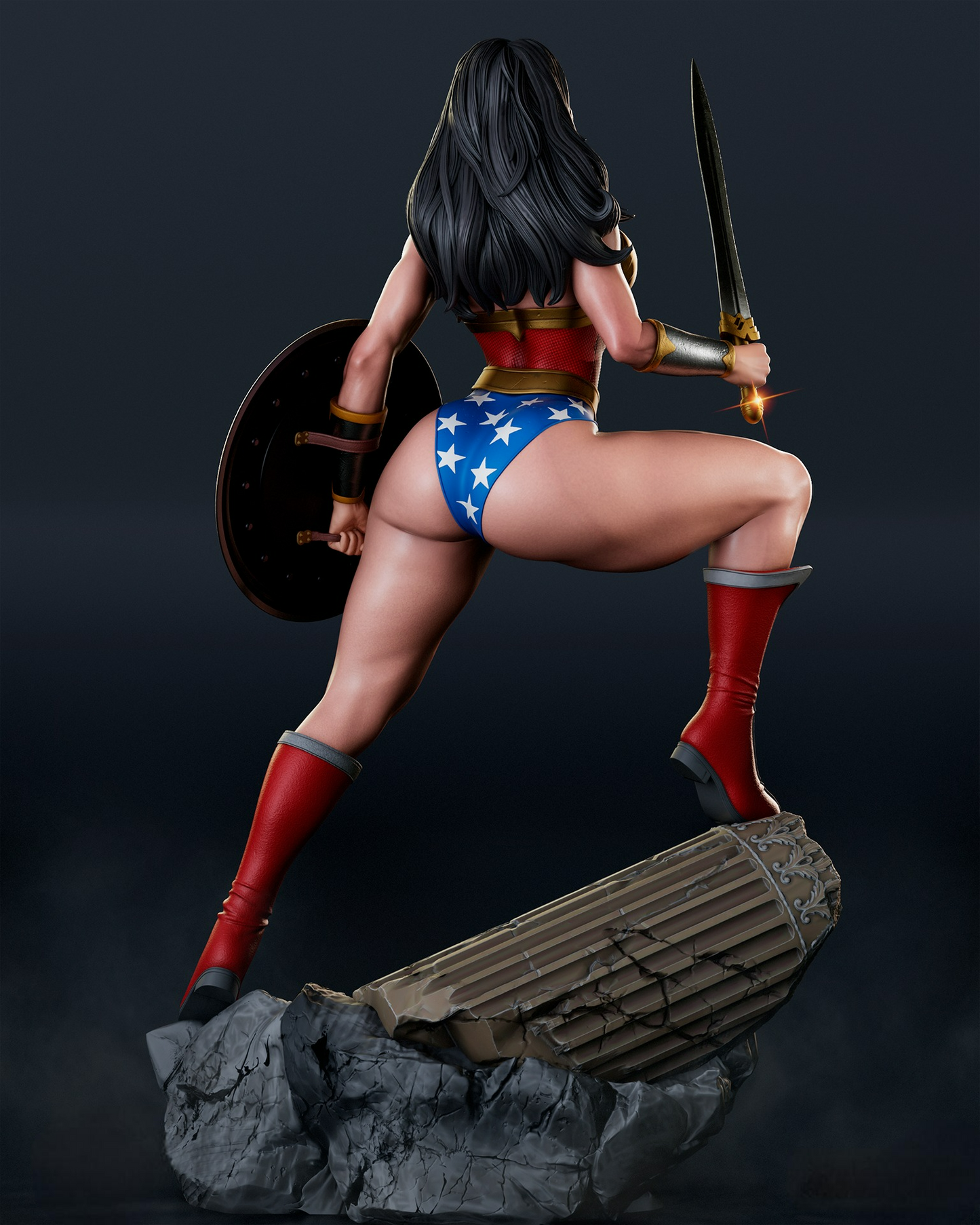 2526 Wonder Woman NSFW - DC Comics - STL 3D Print Files