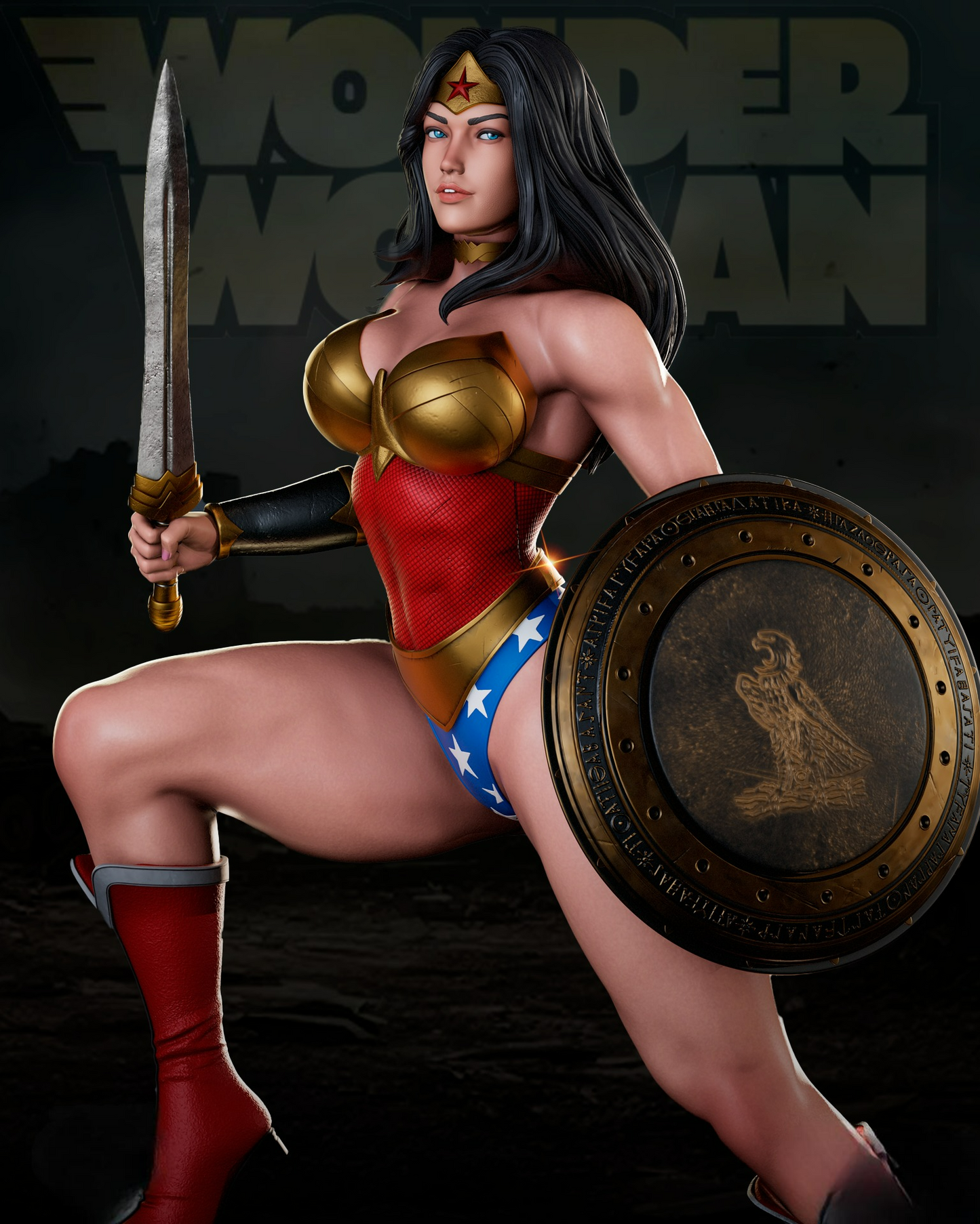 2526 Wonder Woman NSFW - DC Comics - STL 3D Print Files