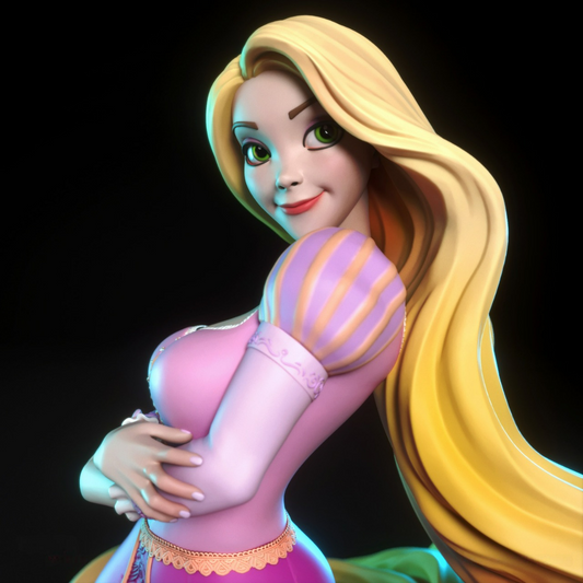 2536 Rapunzel NSFW - Disney - STL 3D Print Files