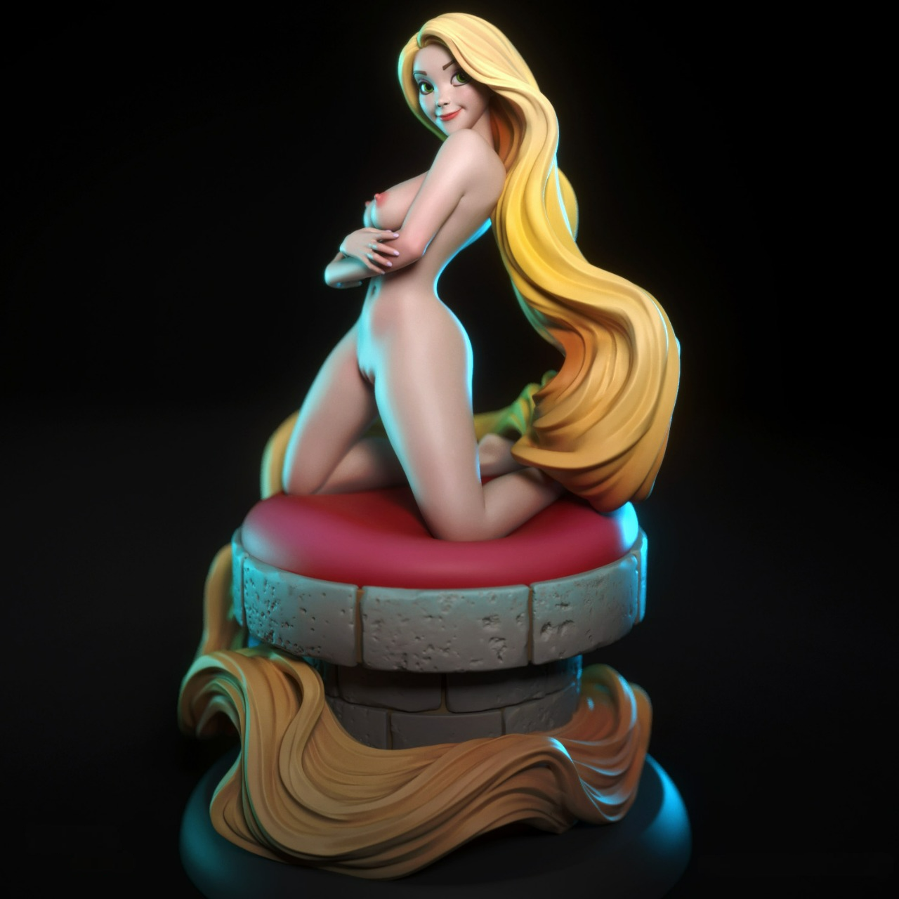 2536 Rapunzel NSFW - Disney - STL 3D Print Files