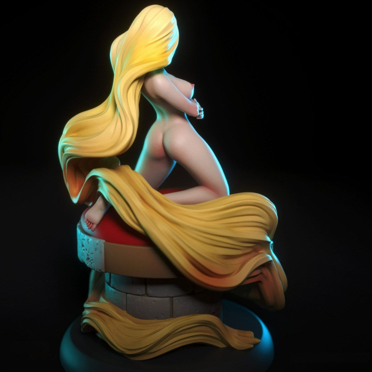 2536 Rapunzel NSFW - Disney - STL 3D Print Files