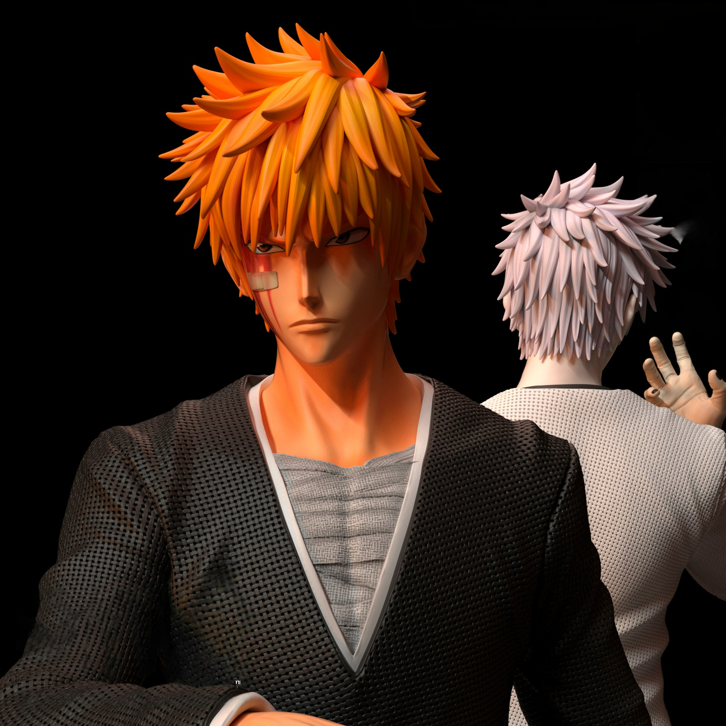 2555 Ichigo AND Ichigo Hollow - Bleach - STL 3D Print Files