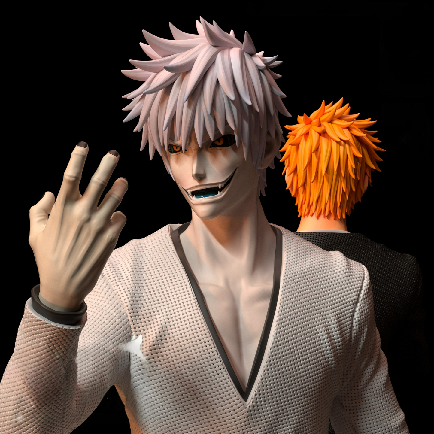 2555 Ichigo AND Ichigo Hollow - Bleach - STL 3D Print Files