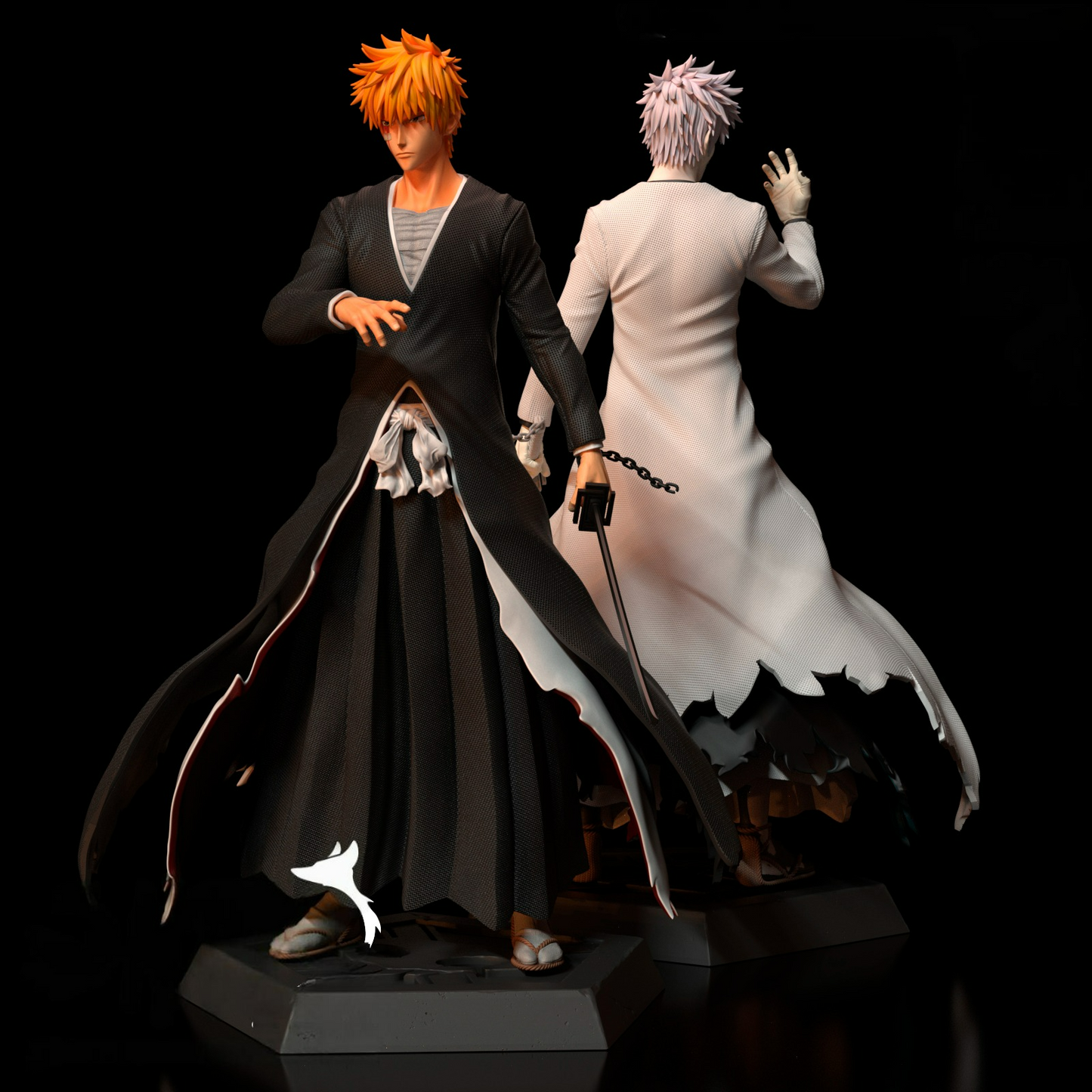 2555 Ichigo AND Ichigo Hollow - Bleach - STL 3D Print Files