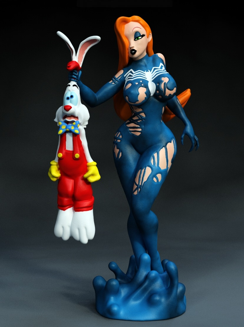 2563 Jessica Rabbit Venom NSFW - STL 3D Print Files