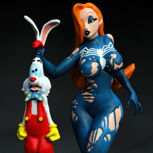 2563 Jessica Rabbit Venom NSFW - STL 3D Print Files